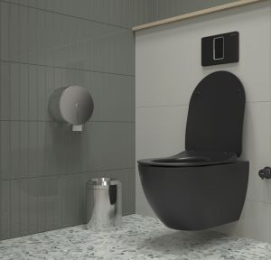 Spülauslösung 2-Mengen-Spülung Graue Toilettenspülung Betätigungsplatte grau 