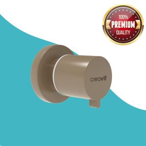 Cappucino matt Armatur Ventil, Für Bidet-WC, Unterputz Armatur, Absperrventil, Ventil  Creavit AC50L